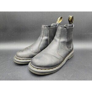 Dr. Martens Boots Womens 6 Chelsea Black Leather 2976 Ankle Shoes